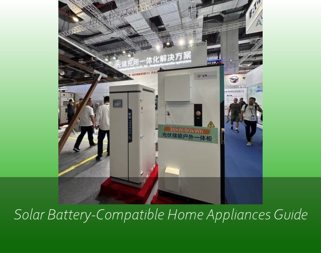 Solar Battery-Compatible Home Appliances Guide